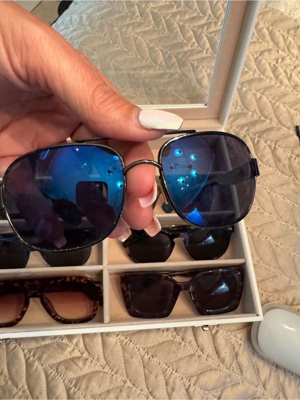 Costa Black Hard Sunglass Case with Blue Logo